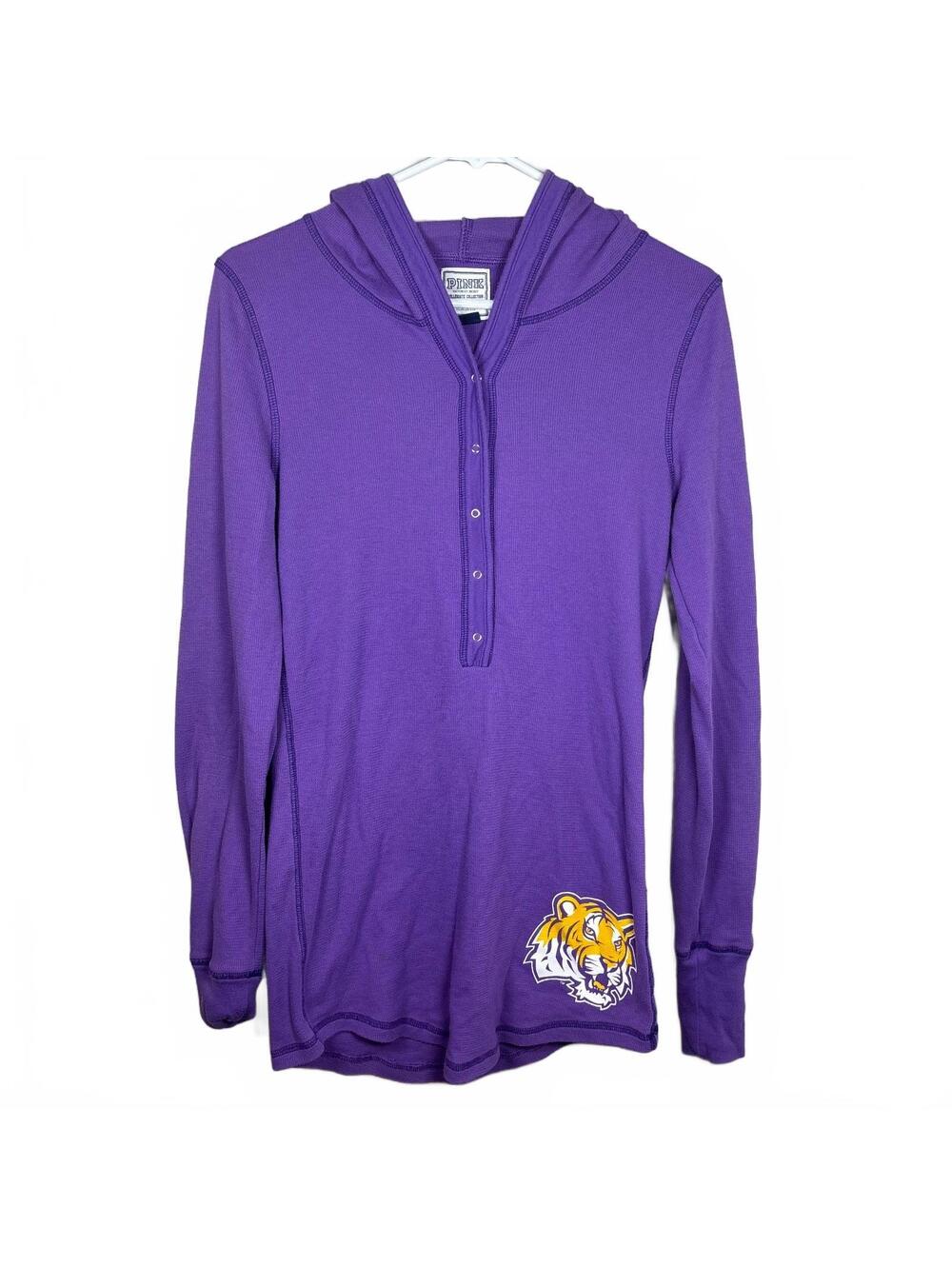 Victoria’s Secret PINK LSU Tigers Hoodie Large Y2K Collegiate 5th & Ocean